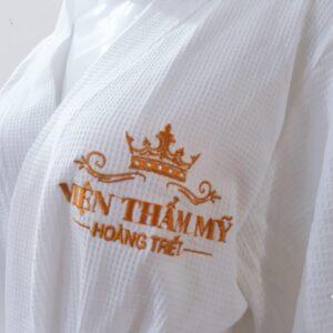 Áo Choàng Tắm Thêu Logo